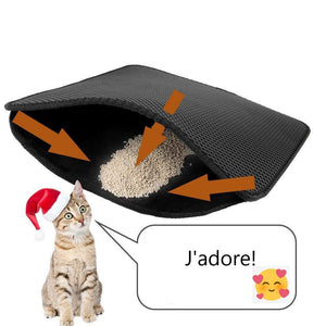 Tapis de litière impermeable pour chat