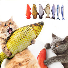 Charger l&#39;image dans la galerie, Poisson 3D Jouet intéractif souple pour chat
